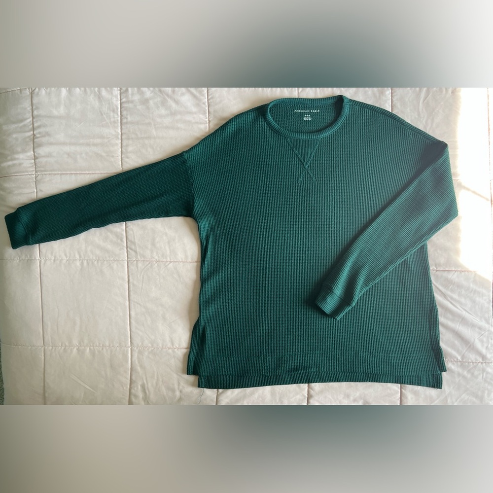 American Eagle Outfitters Forest Green Crewneck Sweater Size M